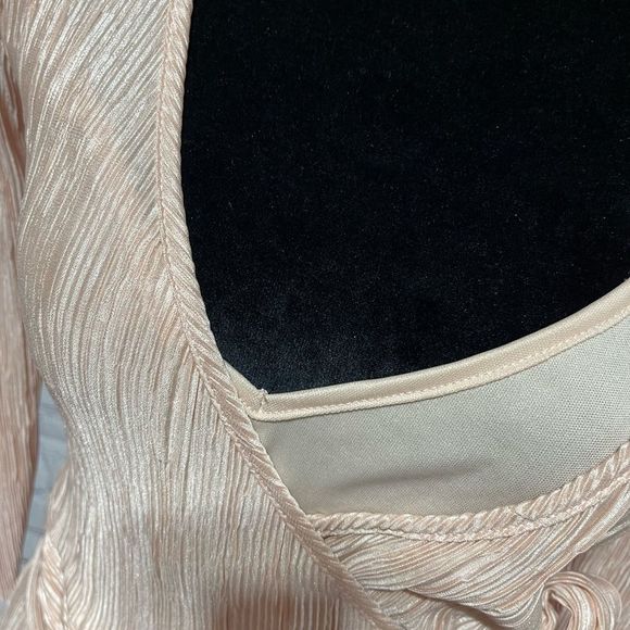 Apricot Wrap Dress By Sweet Claire Small - Picture 11 of 15